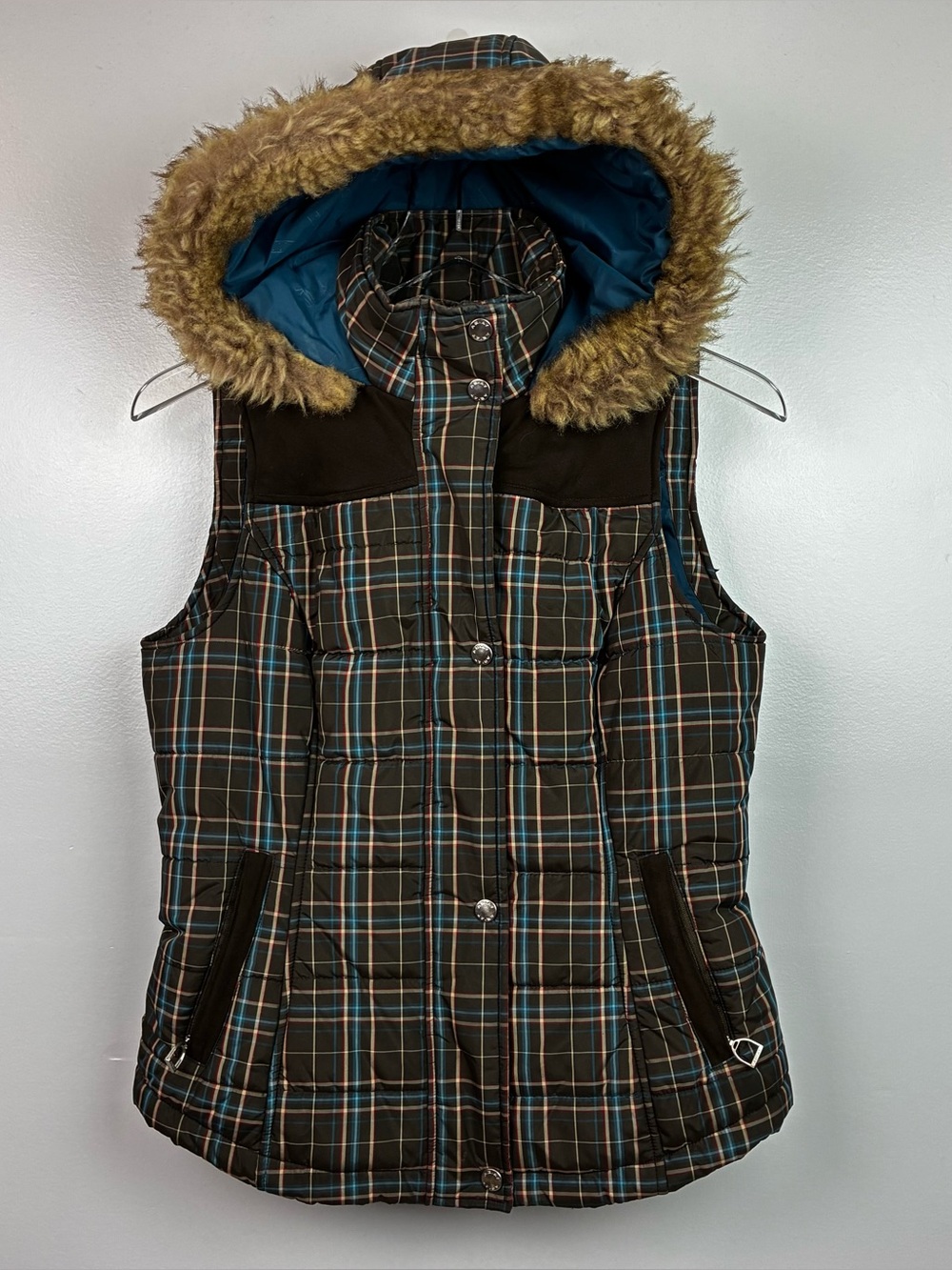 Ariat Plaid Puffer Riding Vest